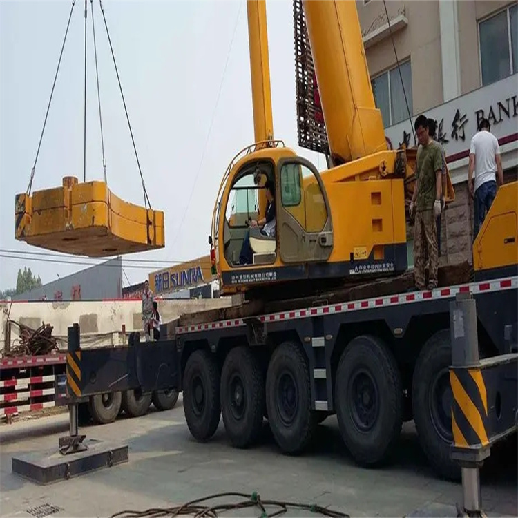 安福县当地吊车出租|机器吊装|75吨|工厂搬迁服务